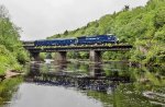 PAR 7542 crossing the Miller's Falls River at Erving, MA